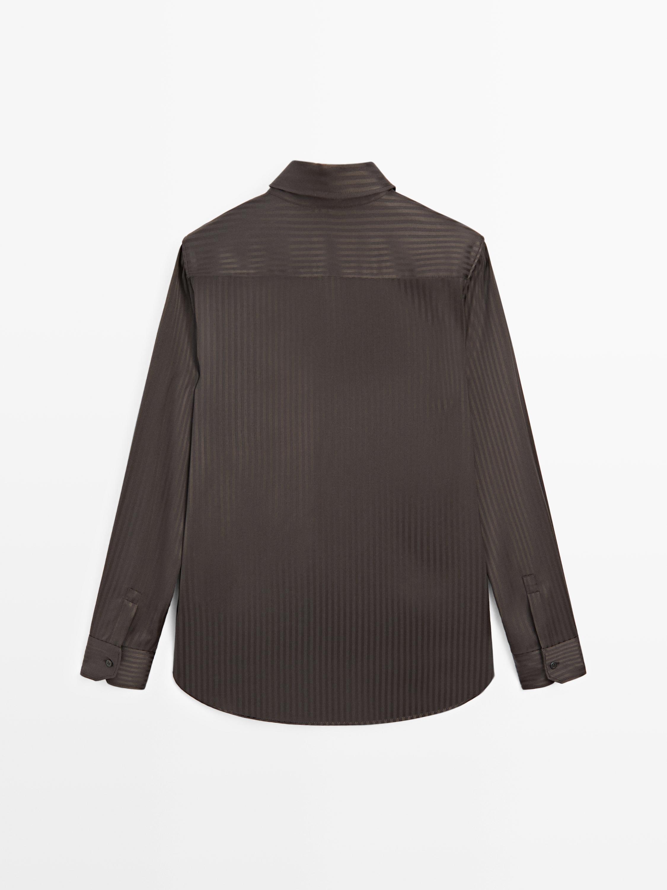 Striped flowing shirt